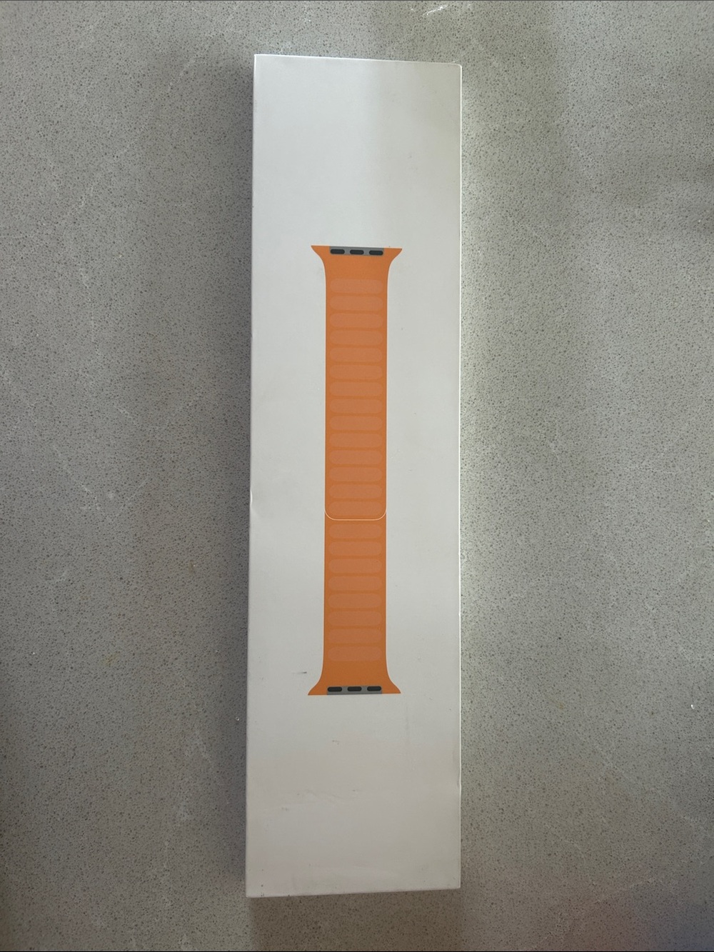 Orange Leather Loop Apple Watch Band- New with tag and box
